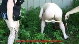 Stinging Nettles Humbler CBT Gardening FemDom Public BDSM