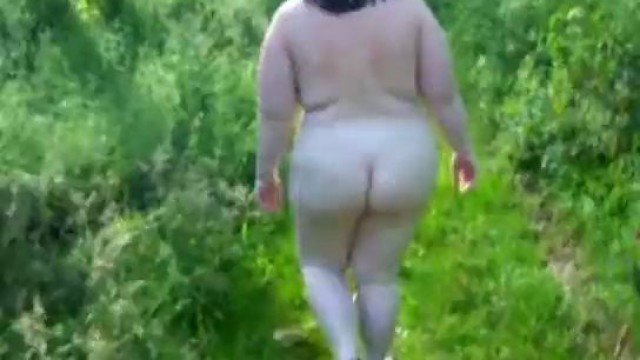 2025815 bbw girl naked forrest walk