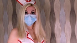 POV – REALLY THE RIGHT WAY TO TEST FOR COVID-19 – NURSE BLOWJOB