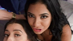 StayHomePOV - Buxom Latinas Sharing Lucky Stud - Full Video