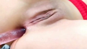 Close-up anal, pleasuring my big ass again and again