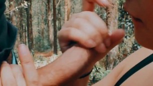 blowjob in the natural park