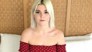 She's 19 and blonde with a fat meaty cunt