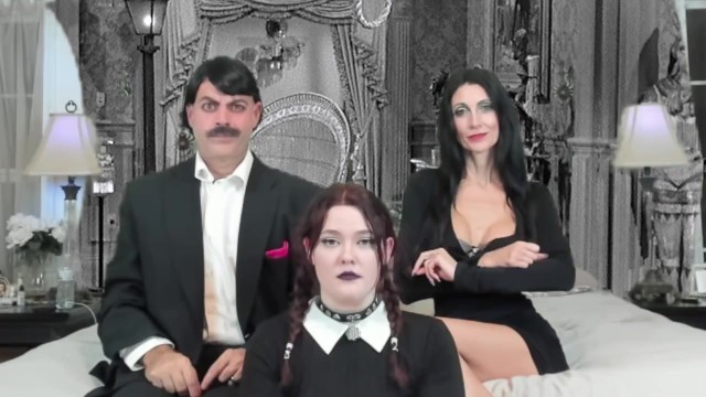 Addams Family Threesome a Sex Parody