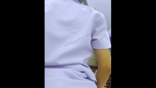 HOT​ NURSE, Nurse on Top before Work in the Morning. (POV)