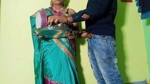 Karwa Chauth Special Ma Bangali Behe Bako Jodile first Chikyo Ra Blowjob Garyo Room Ma