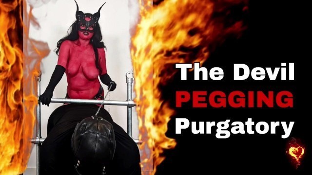 Satan Devil Femdom Pegging Purgatory Cosplay Halloween FLR Rough Extreme Huge Dildo Butt Plug